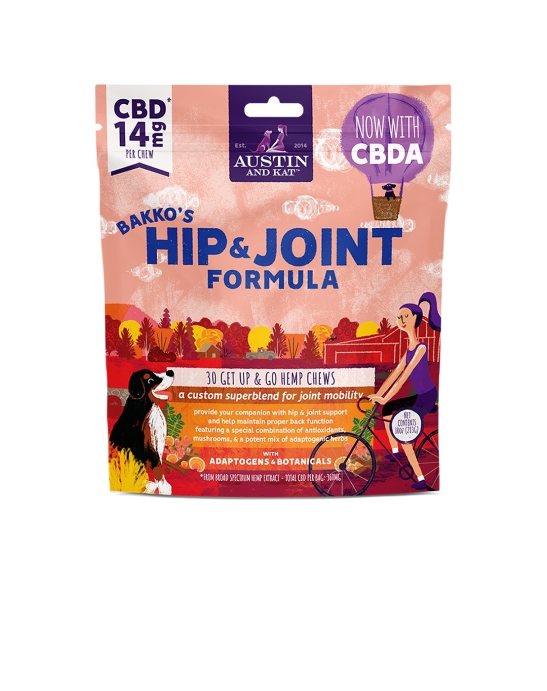 Austin and Kat Dog Hip N Joint Chews 14Mg 10oz