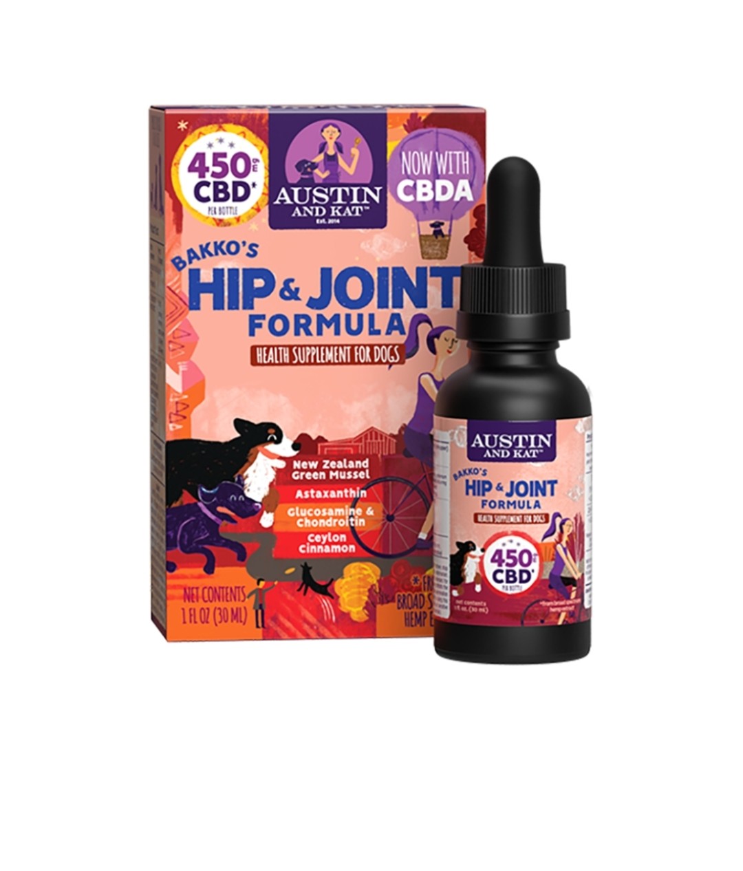 Austin and Kat Dog Hip N Joint Oil 450Mg 10oz