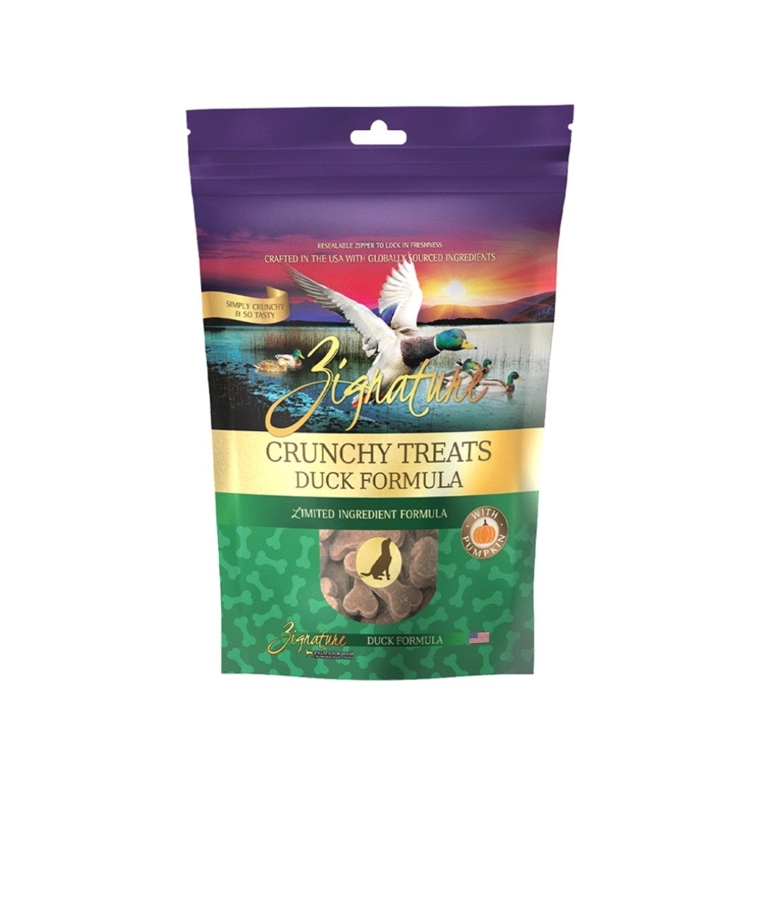 Zignature Dog Crunchy Treats Grain Free Duck