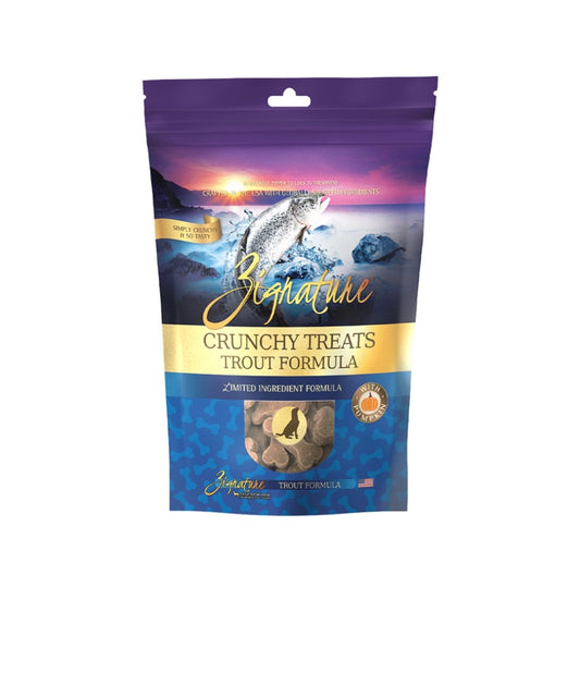 Zignature Dog Crunchy Treats Grain Free Trout 12oz
