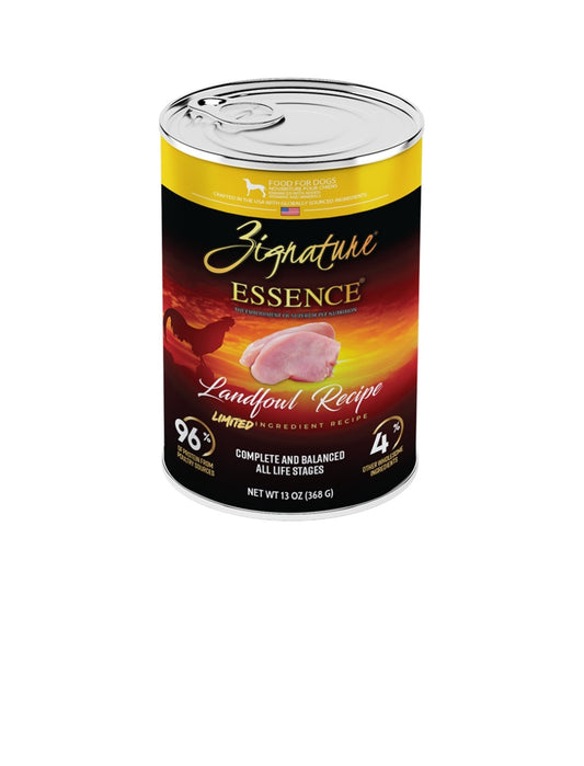 Zignature Dog Essence Limited Ingredient Landfowl 13oz 12 pack