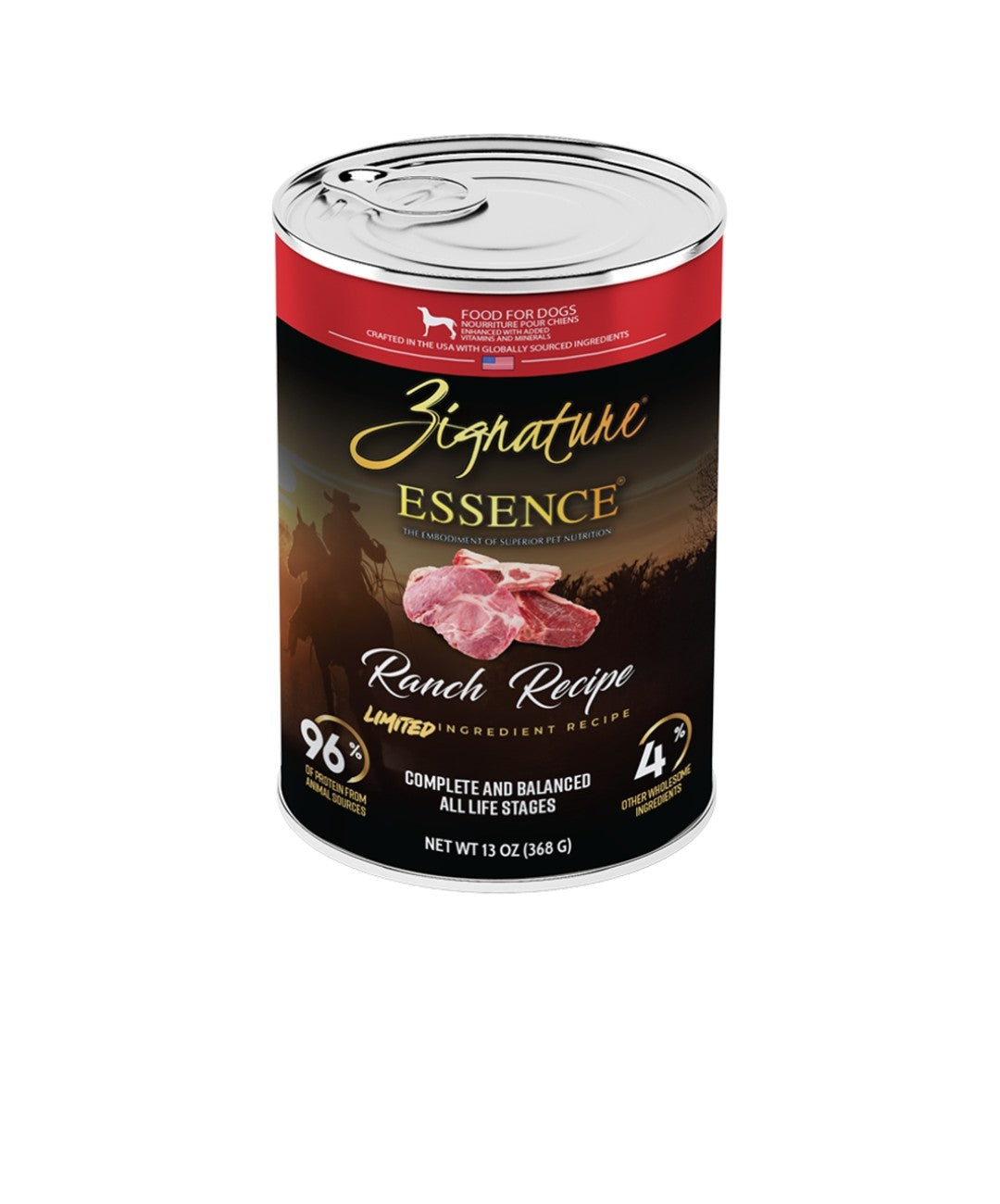 Zignature Dog Essence Limited Ingredient Ranch 13oz 12 pack