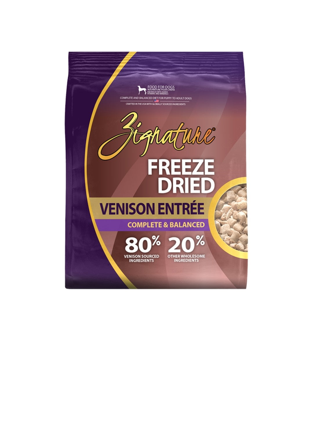 Zignature Dog Freeze Dried Entree Venison 4oz