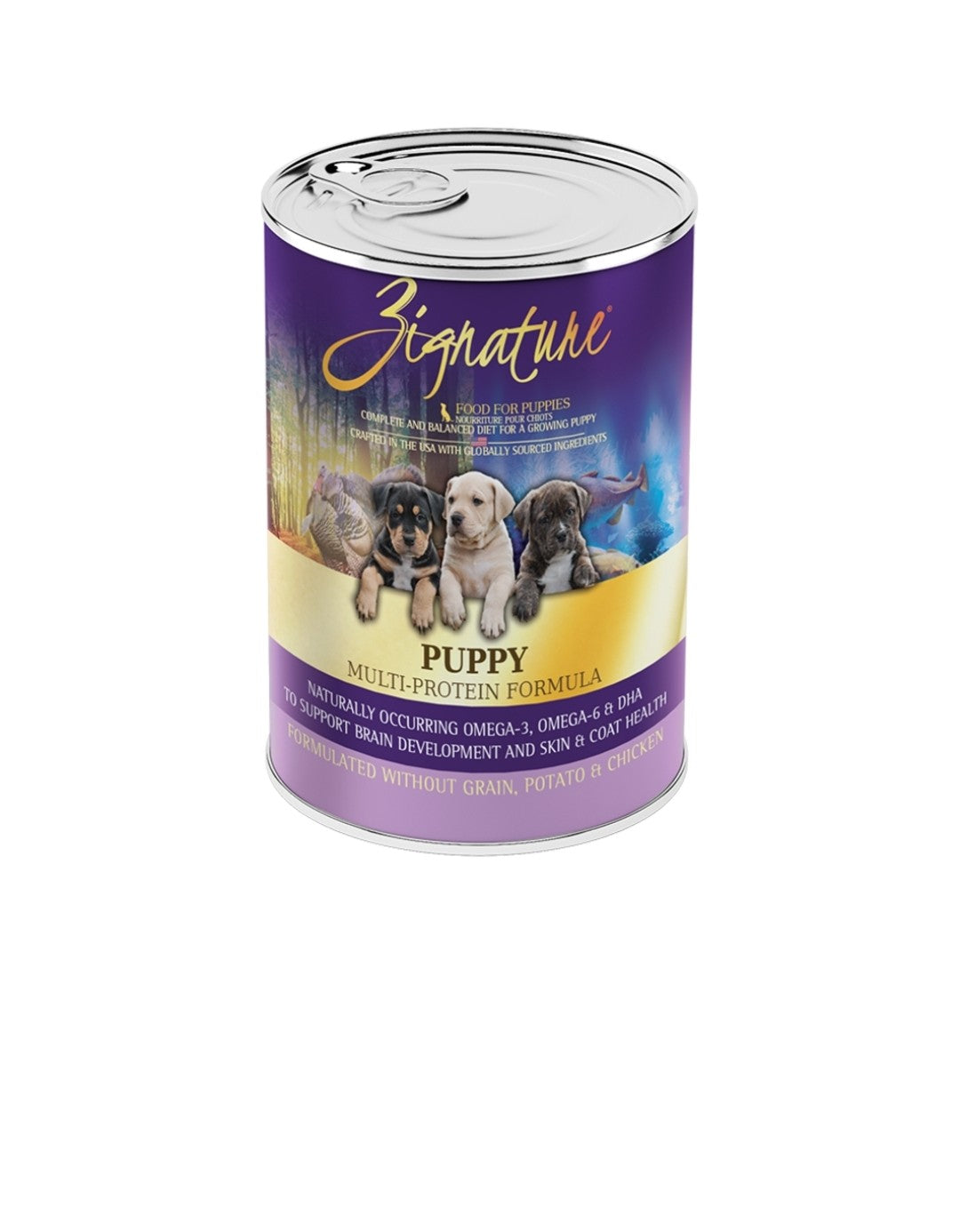 Zignature Dog Original Grain Free Puppy With Probiotics 13oz cans 12 pack