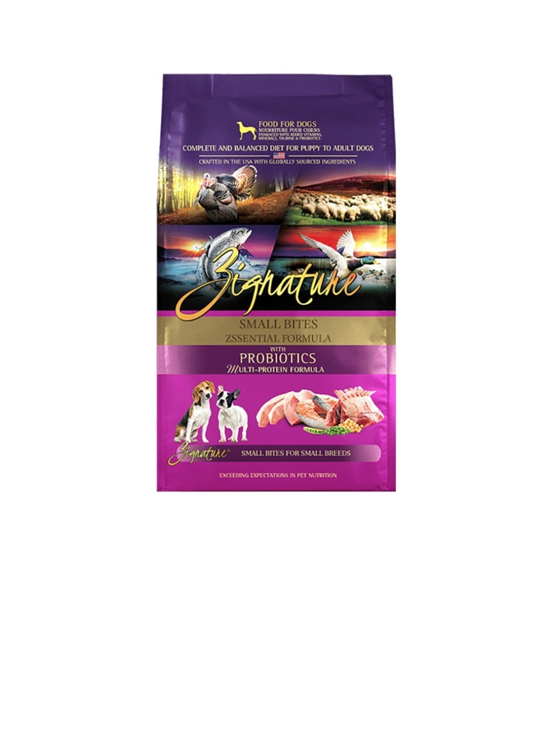 Zignature Dog Original Grain Free Small Bites Zssentials 4lb