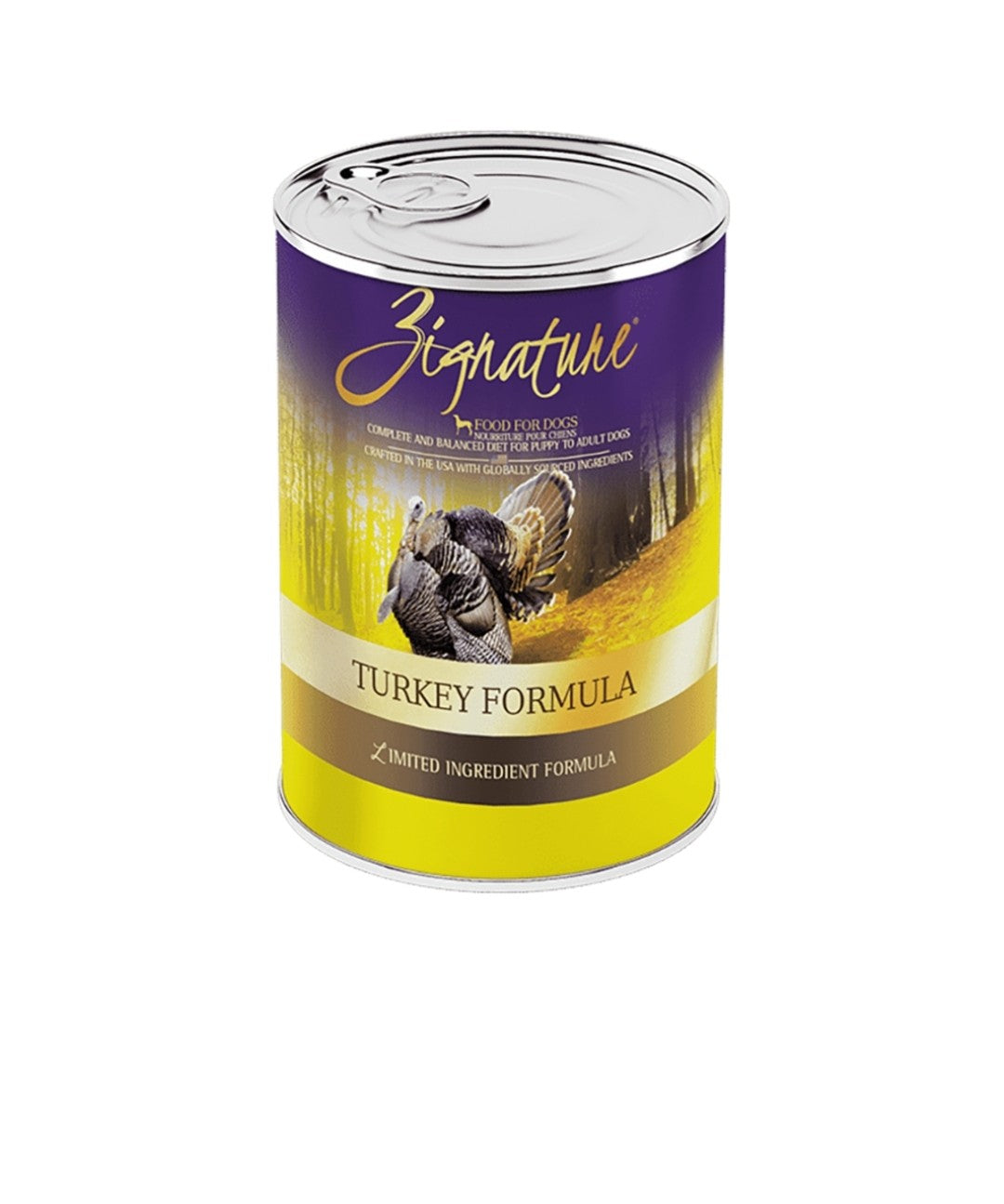 Zignature Dog Original Grain Free Turkey With Probiotics 13oz cans 12 pack