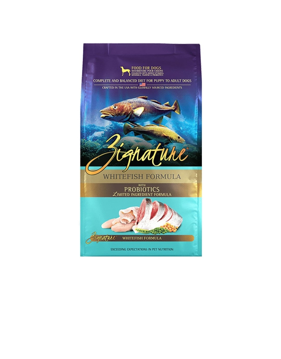 Zignature Dog Original Grain Free Whitefish With Probiotics 12.5 lb