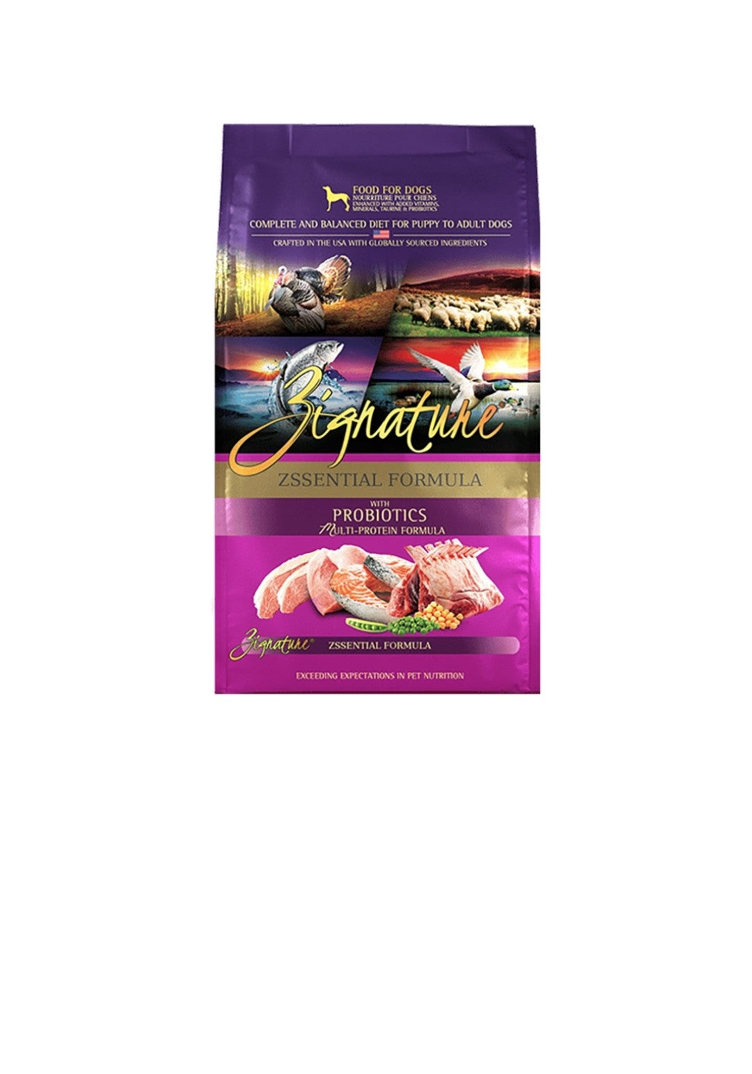 Zignature Dog Original Grain Free Zssentials with Probiotics 25 lbs