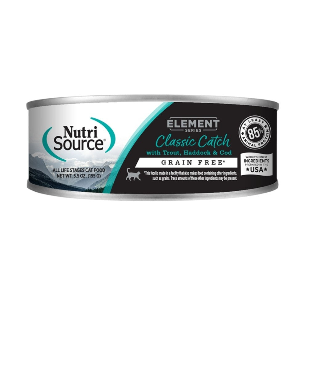 Nutrisource Cat Element Grain Free Classic Catch Haddock Trout and Cod 5.5 oz cans 12 pack
