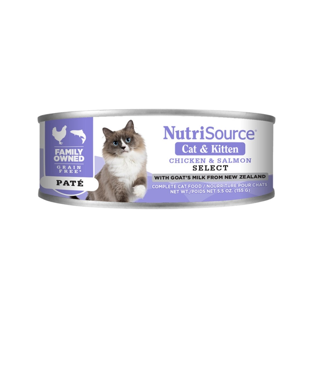 Nutrisource Cat Select Grain Free Chicken And Salmon 5.5oz Cans 12 pack