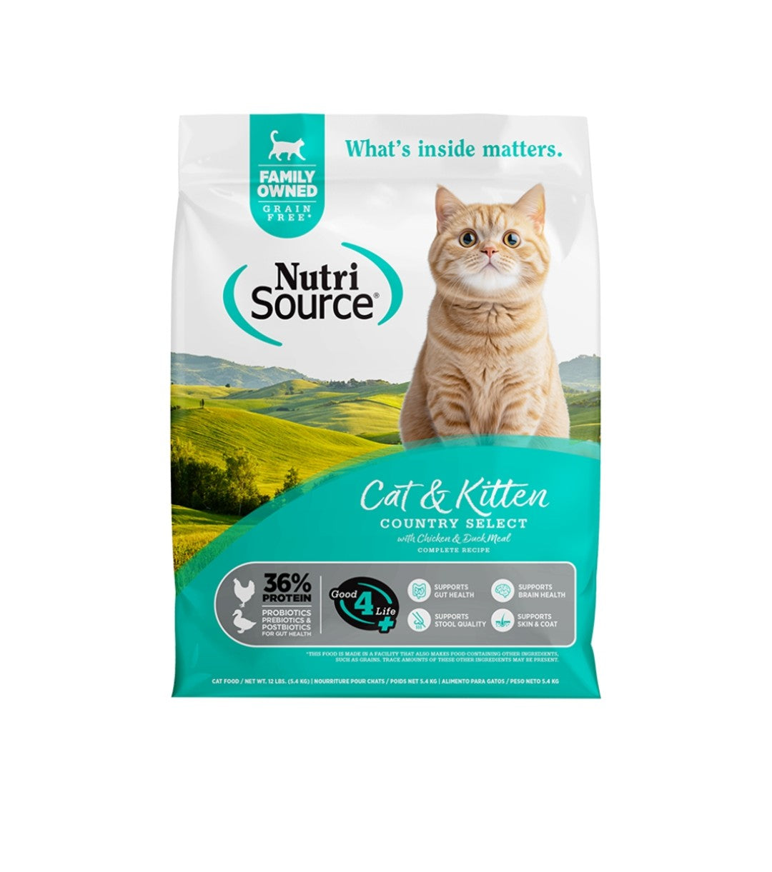 Nutrisource Cat Select Grain Free Country 12 lbs