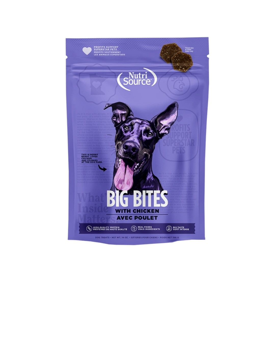 Nutrisource Dog Big Bites Grain Free Chicken 14oz