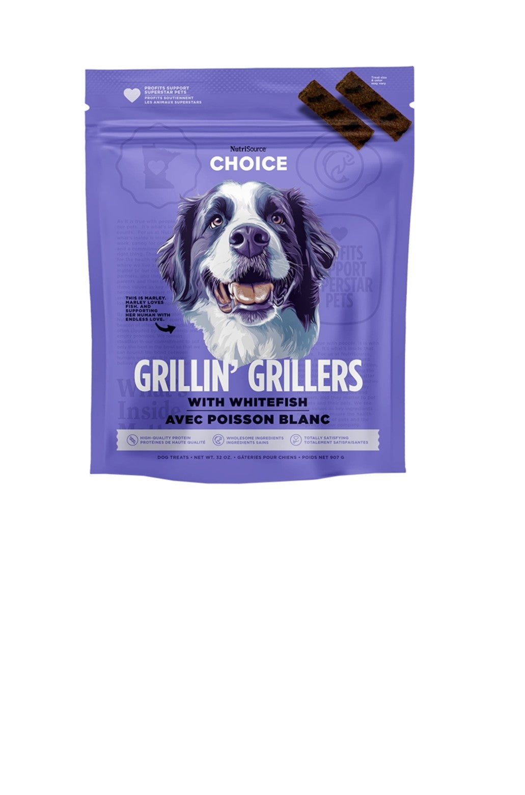 Nutrisource Dog Choice Grillin Grillers Whitefish 32oz
