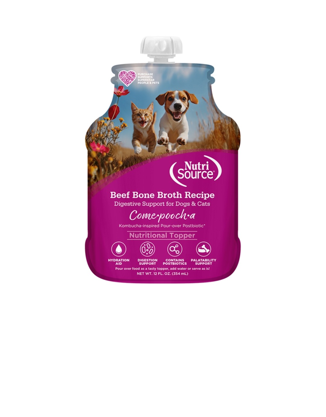 Nutrisource Dog Grain Free Broth Beef 12oz