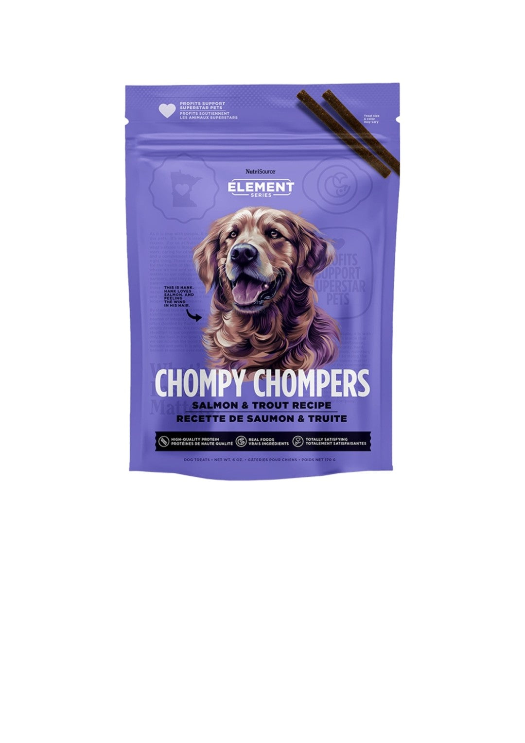 Nutrisource Element Chompy Chompers Salmon and Trout 6oz