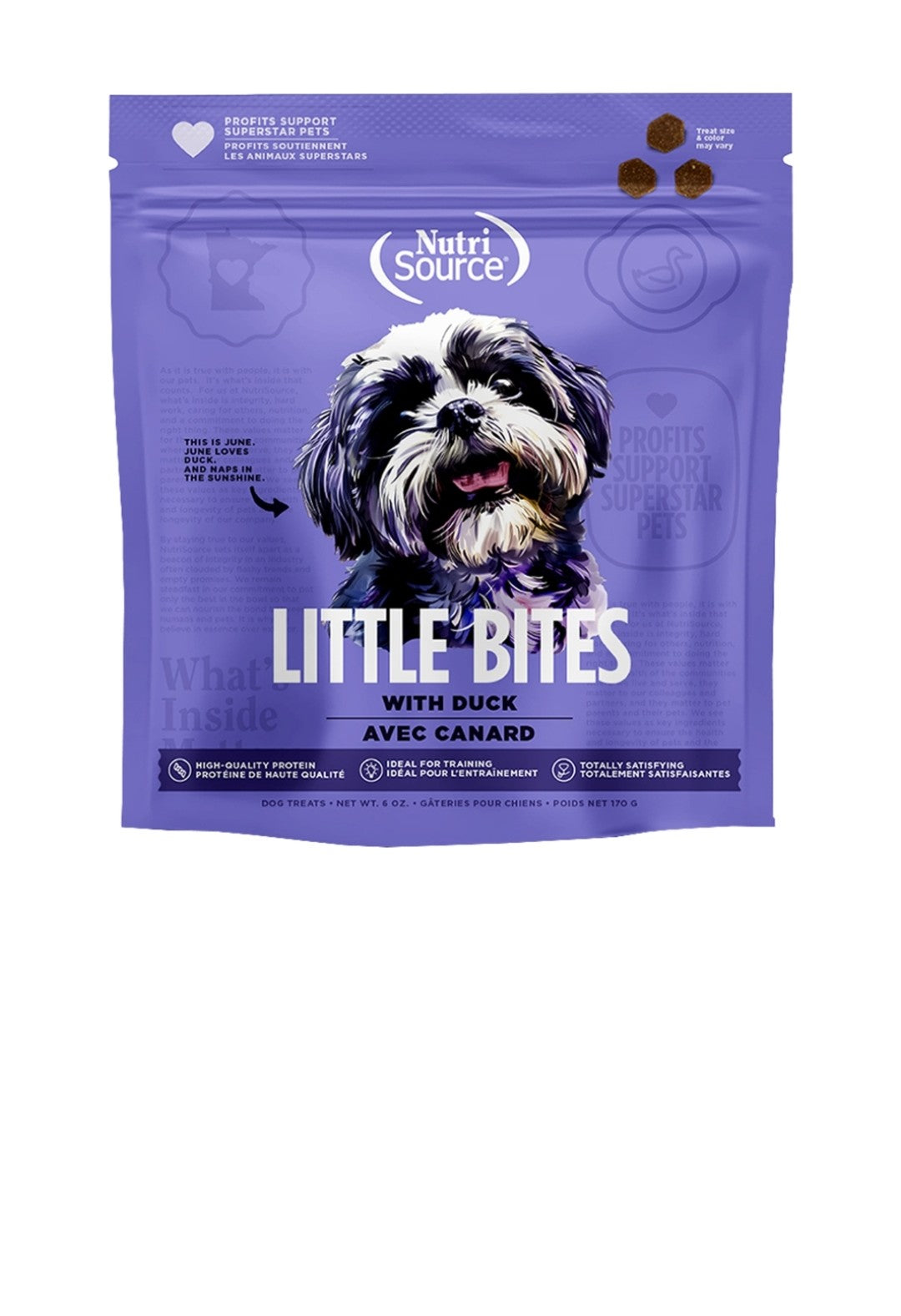Nutrisource Dog Little Bites Duck 6oz