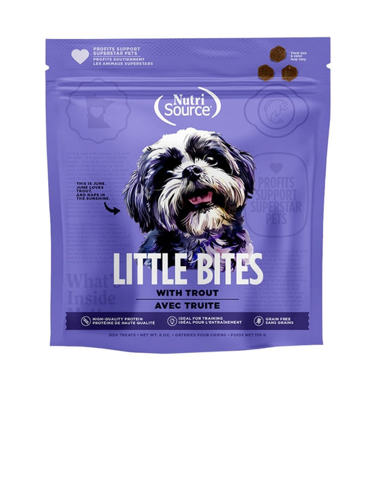 Nutrisource Dog Little Bites Grain Free Trout 6oz