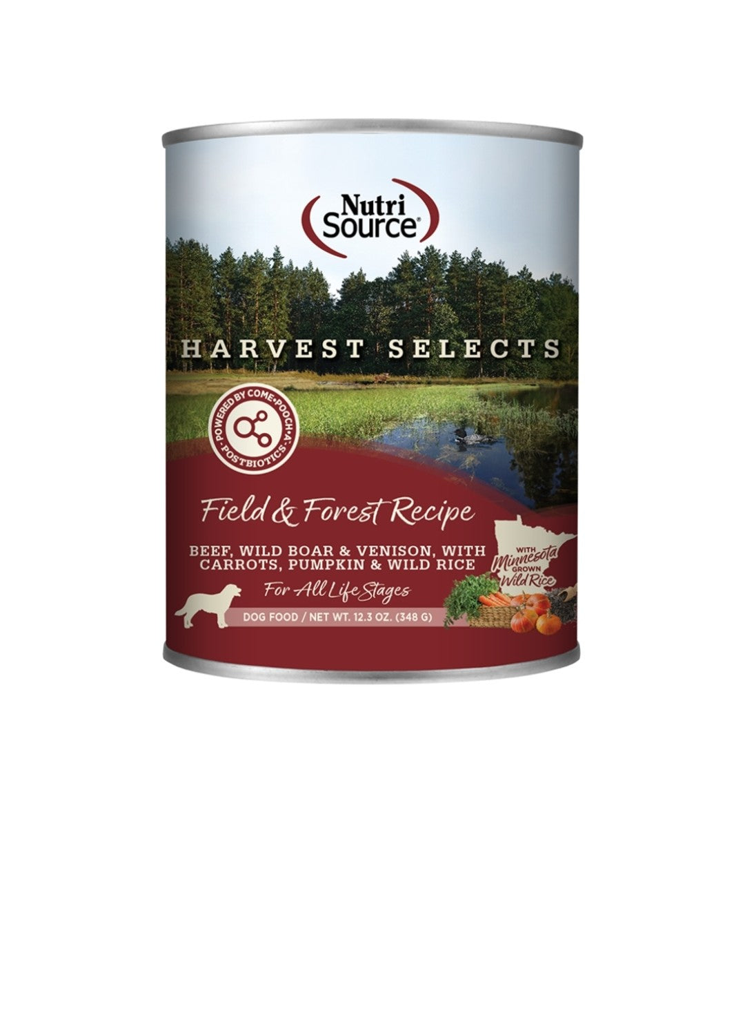 Nutrisource Dog Select Harvest Field and Forest 12.3 oz cans 12 pack