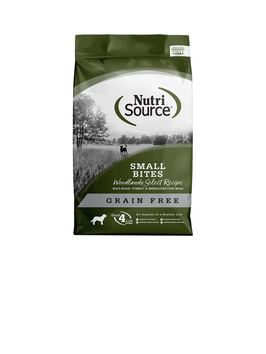 Nutrisource Dog Select Small Bites Grain Free Woodland 4 lbs