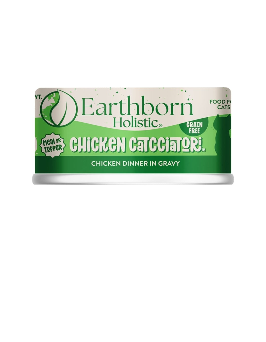 Earthborn Cat Holistic Grain Free Chicken Dinner In Gravy 5.5 oz cans 24 pack
