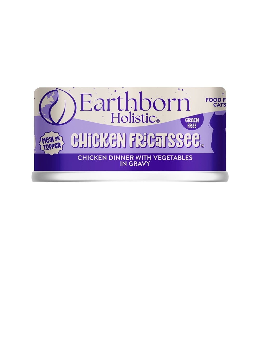 Earthborn Cat Holistic Grain Free Chicken Dinner With Vegetables 5.5 oz cans 24 pack