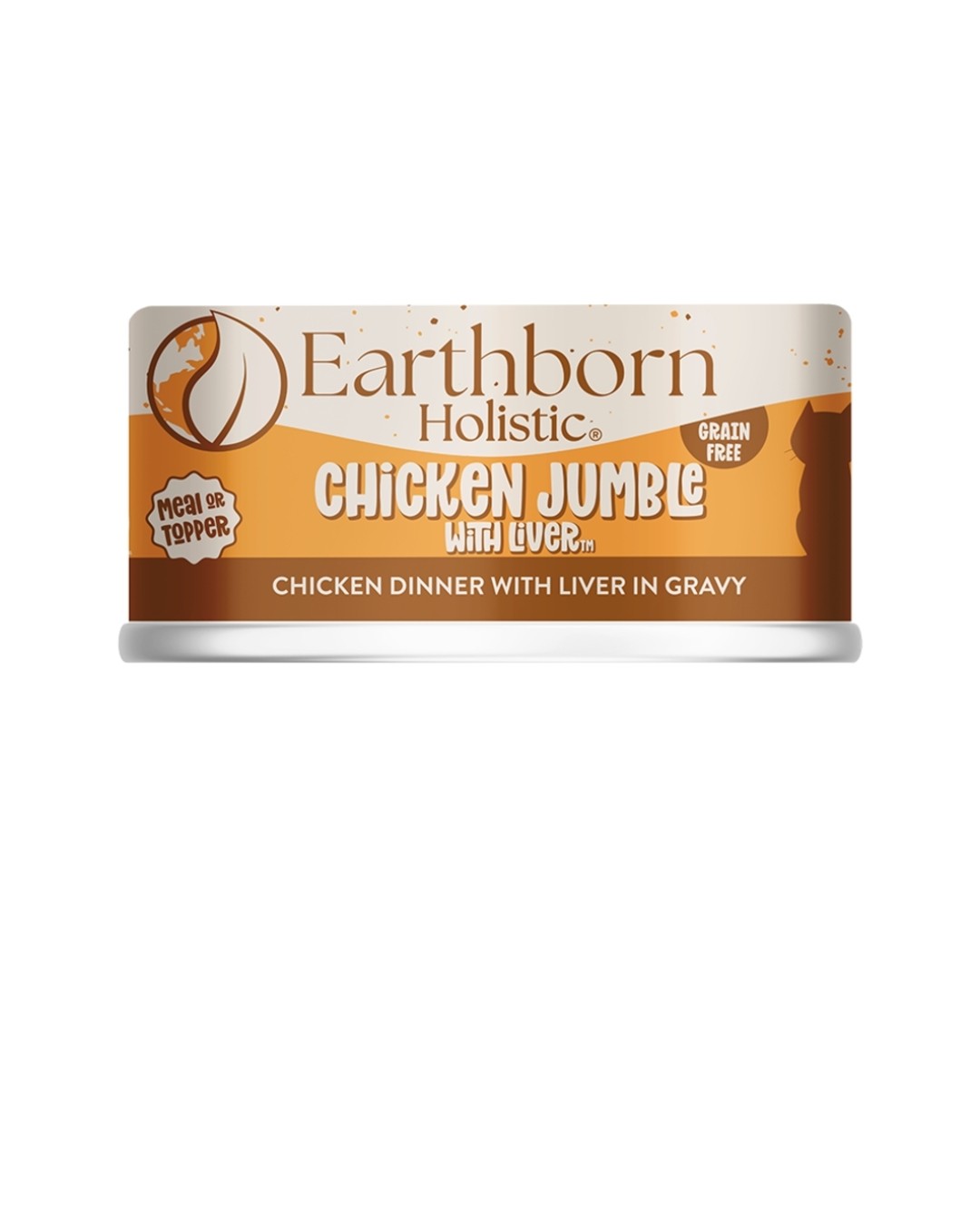Earthborn Cat Holistic Grain Free Chicken Jumble Dinner With Liver 5.5 oz cans 24 pack