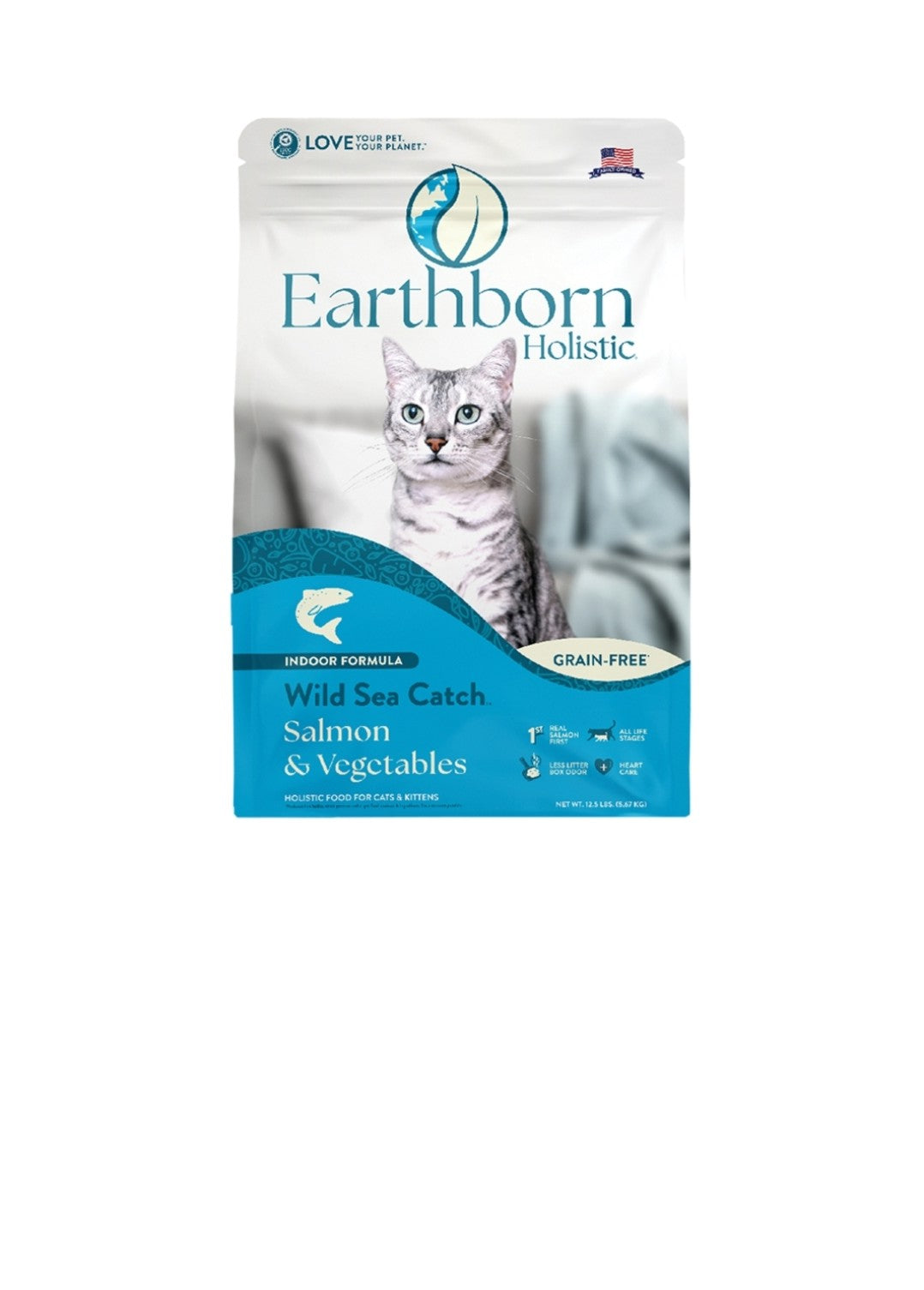Earthborn Cat Holistic Grain Free Wild Sea Catch 12.5 lbs