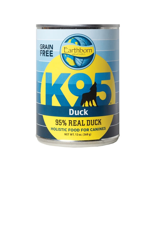 Earthborn Dog K95 Grain Free Duck 13 oz cans 12 pack