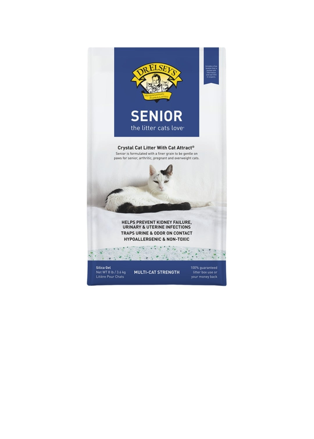 Dr. Elseys Cat Senior Crystal Litter With Cat Attract 8 lbs  4 pack 32 lbs