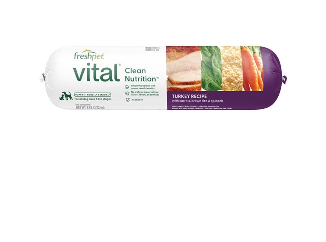 Freshpet Dog Refrigerated Vital Balance Turkey Vegetables and Rice 6 lbs