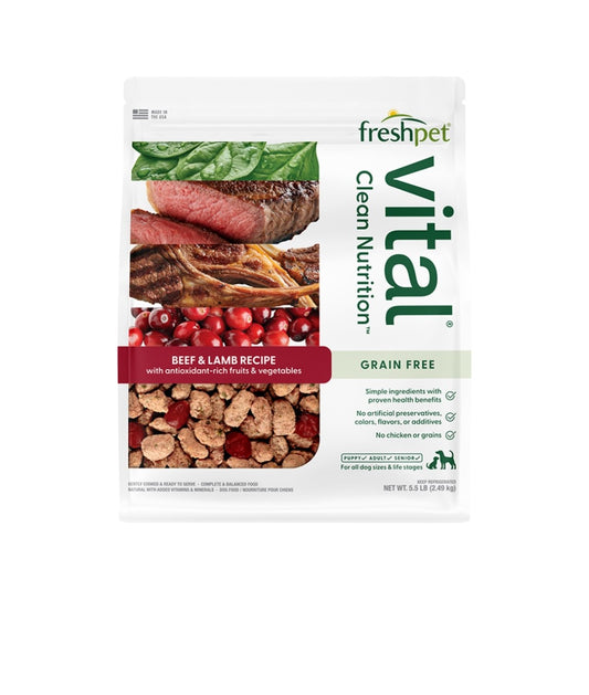 Freshpet Dog Refrigerated Vital Grain Free Beef 5.5 lbs