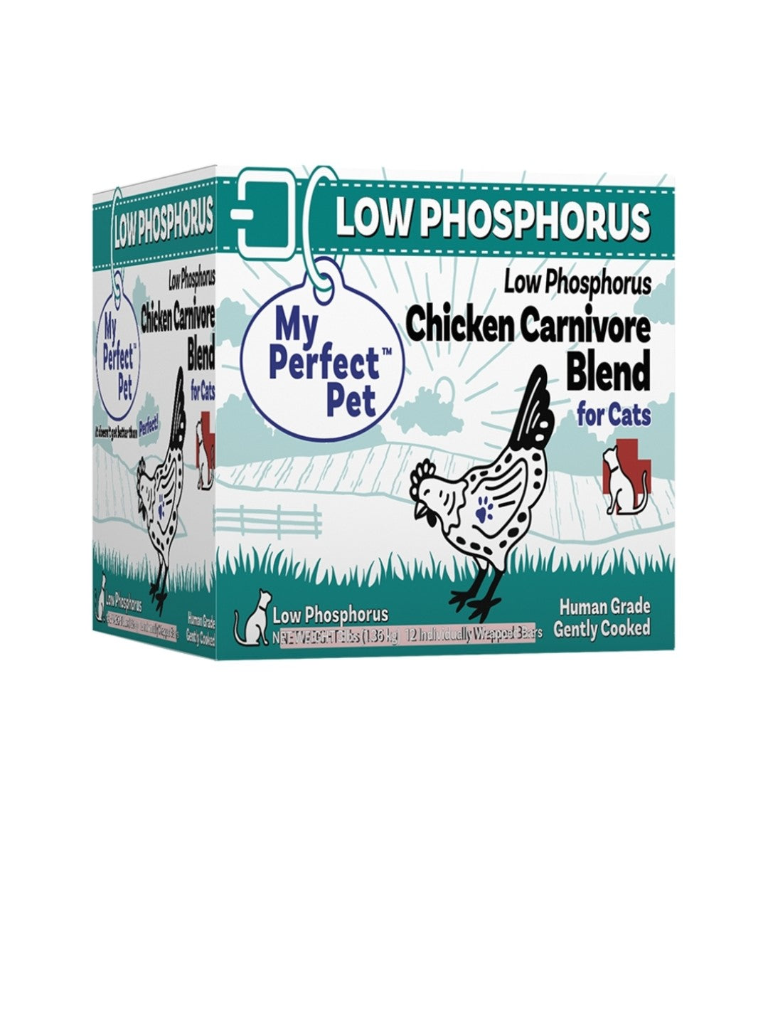 My Perfect Pet Cat Frozen Low Phosphorus Chicken 3 lbs