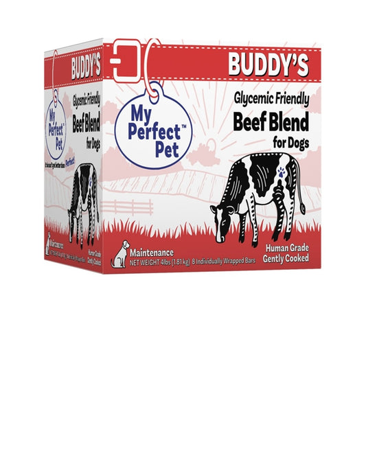 My Perfect Pet Dog Frozen Grain Free Buddy's Glycemic Friendly Beef 4 lbs