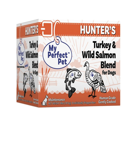 My Perfect Pet Dog Frozen Grain Free Hunter's Turkey and Wild Salmon 4 lbs