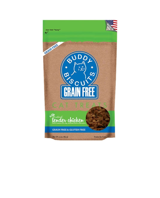 Cloud Star Cat Biscuits Grain Free Treats Chicken 3 oz