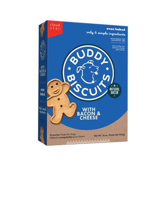 Cloud Star Dog Biscuits Treats Bacon and Cheese 16 oz