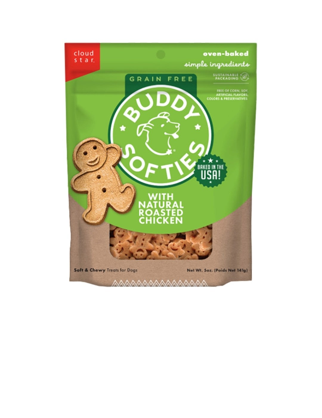 Cloud Star Dog Biscuits Treats Roasted Chicken 5 oz