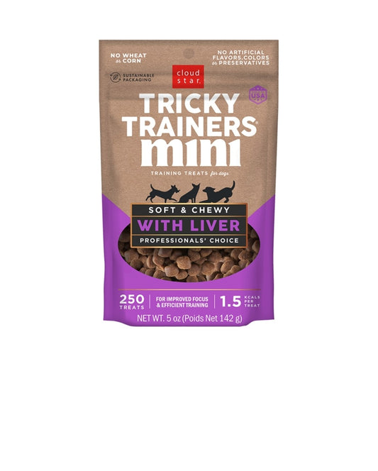 Cloud Star Dog Tricky Trainer Mini Liver 5oz