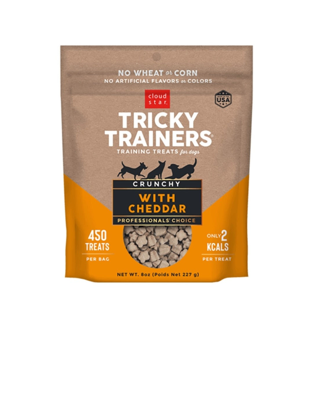 Cloud Star Dog Tricky Trainer Crunchy Cheddar 8 oz