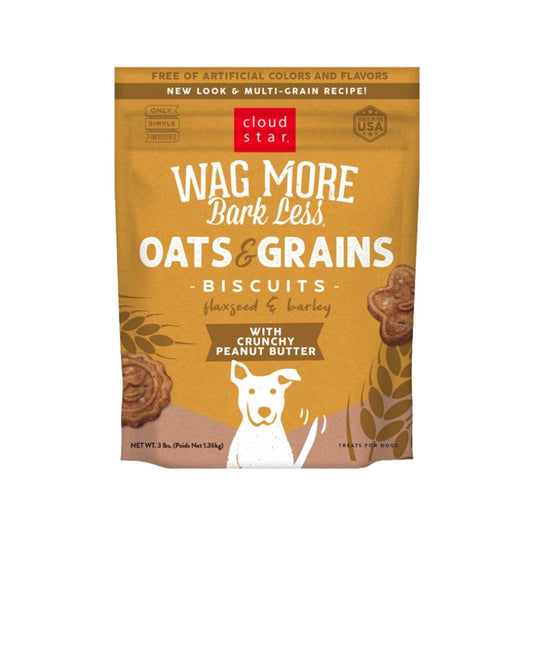 Cloud Star Dog Wag More Bark Less Crunchy Peanut butter 3 lbs