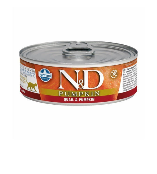 Farmina Cat N&D Pumpkin Quail and Pomegranate 2.5 oz cans 24 pack