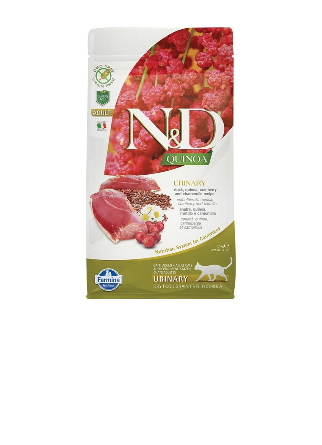 Farmina Cat N&D Quinoa Urinary Duck 11 lbs