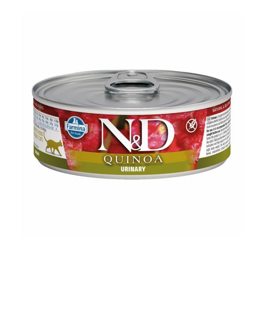 Farmina Cat N&D Quinoa Urinary Grain Free Duck 28.0oz cans 24 pack