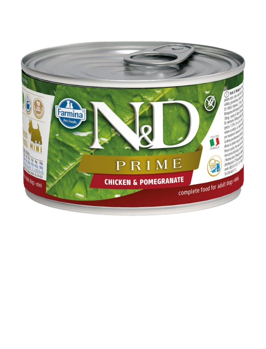 Farmina Dog N&D Grain Free Prime Chicken and Pomegranate 4.9 oz cans 6 pack