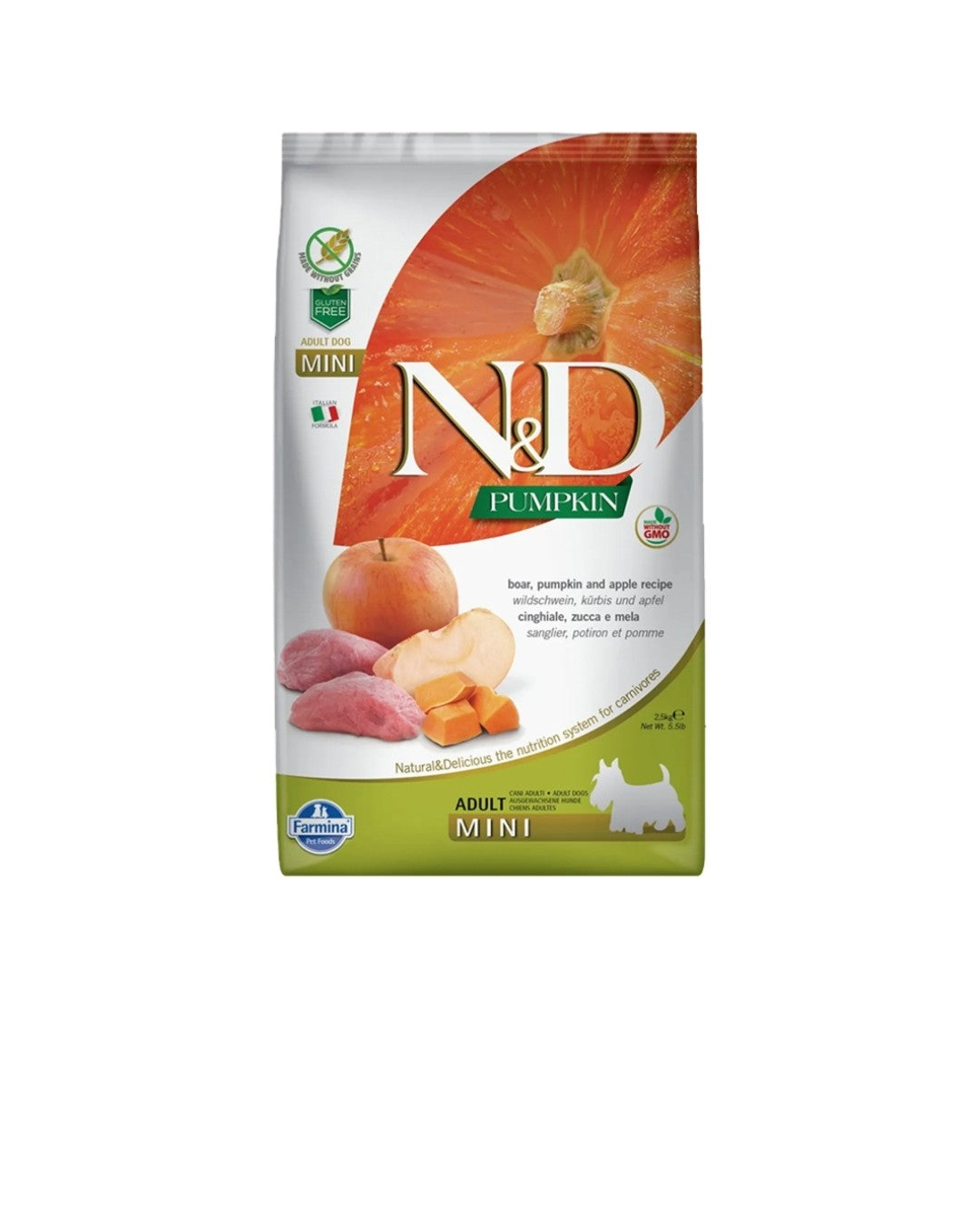 Farmina Dog N&D Pumpkin Adult Mini Grain Free Boar and Apple 15.4 lbs