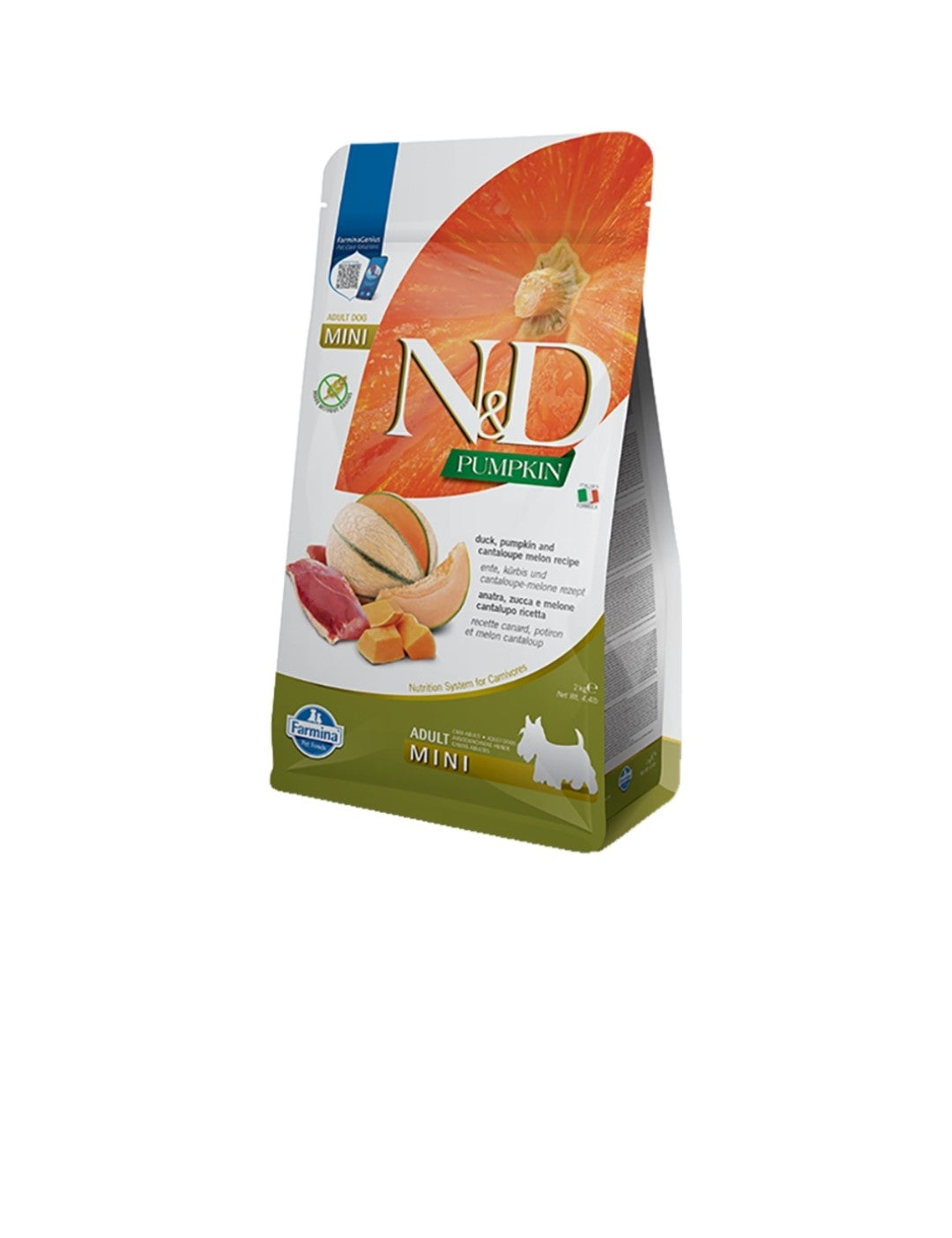 Farmina Dog N&D Pumpkin Adult Mini Grain Free Duck And Cantaloupe 4.4 lbs