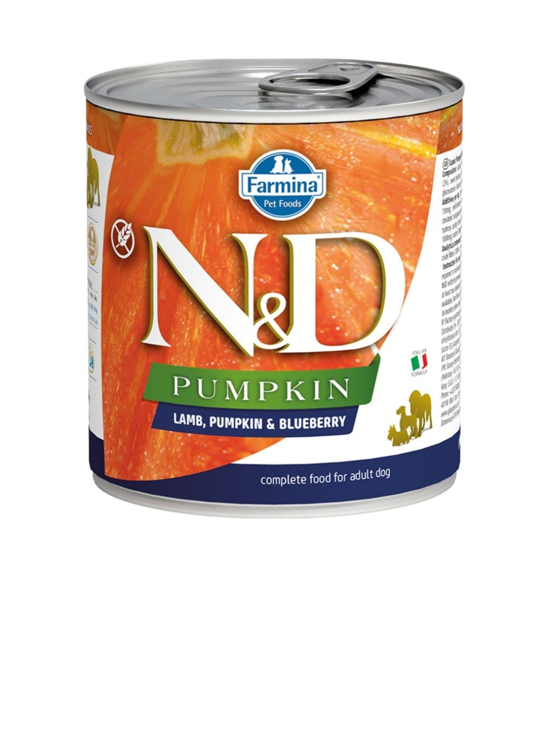 Farmina Dog N&D Pumpkin Grain Free Lamb and Blueberry 10 oz cans 6 pack