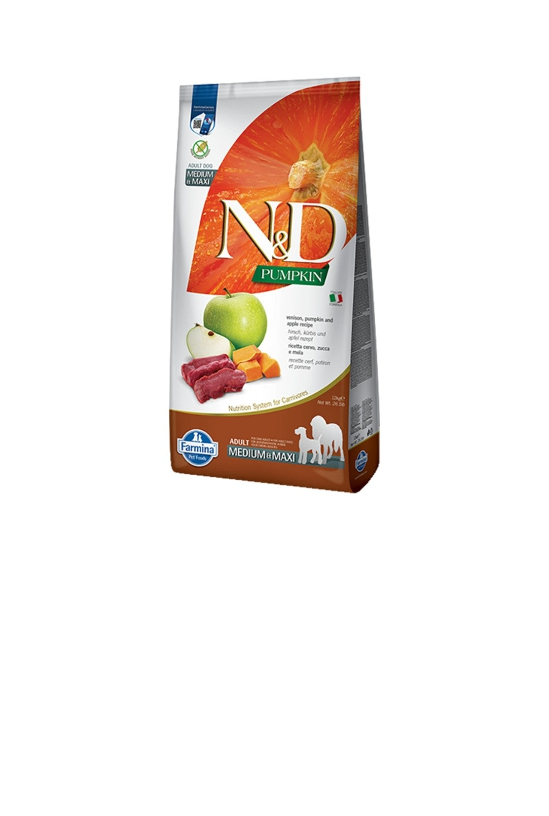 Farmina Dog N&D Pumpkin Grain Free Venison and Apple 26.4 lbs