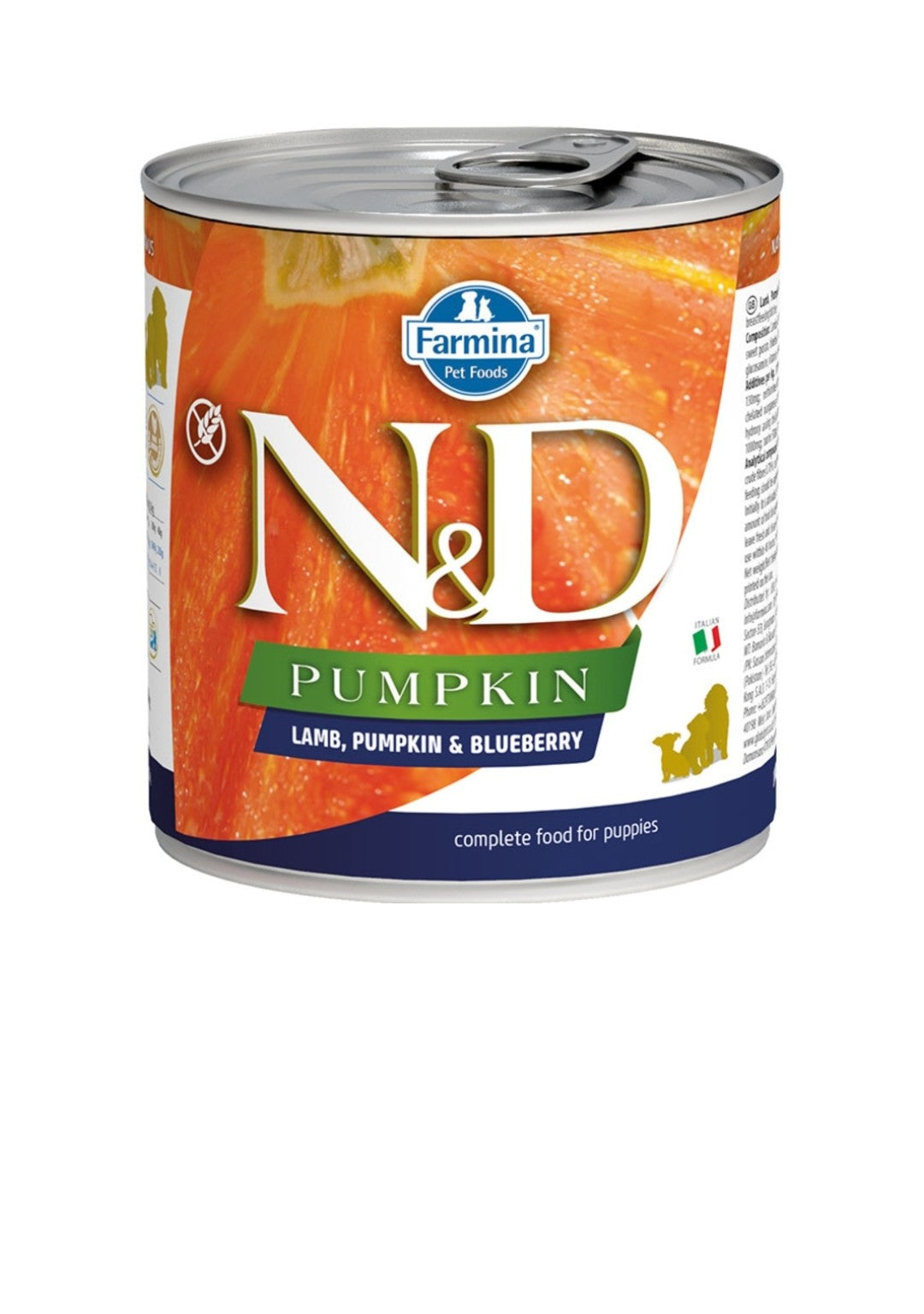 Farmina Dog N&D Pumpkin Starter Baby Dog Grain Free Lamb 10.5 oz cans 6 pack