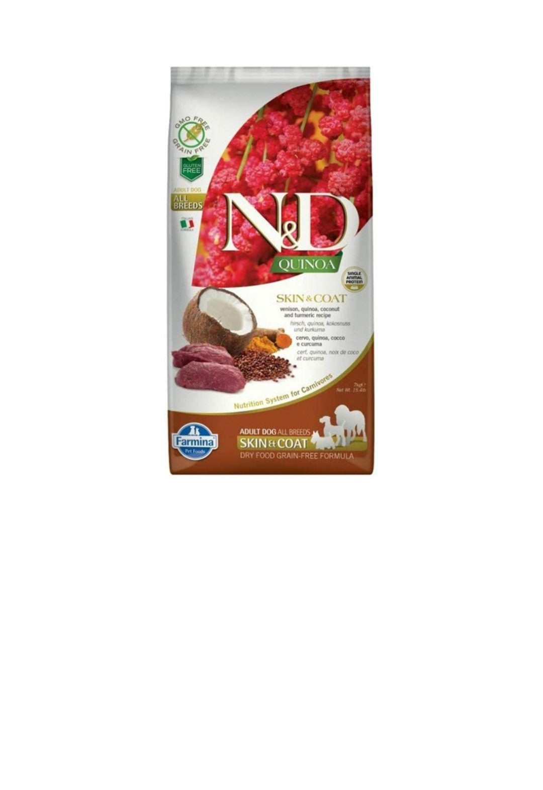 Farmina Dog N&D Quinoa Skin and Coat Venison 15.4 lbs